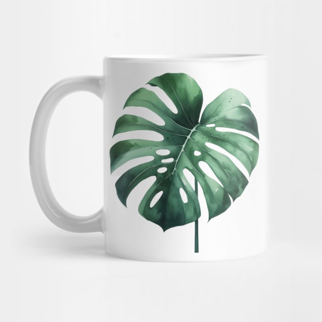 Monstera Deliciosa Watercolor Painting by Star Fragment Designs